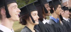decorative - a group of students - graduation ceremony